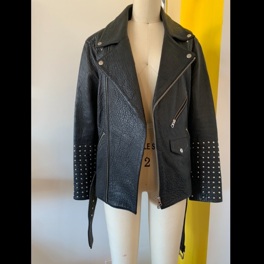 McQ by Alexander Mcqueen Leather Moto Jacket